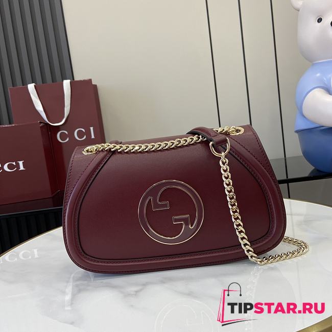 Gucci Blondie small top handle bag in red - 1