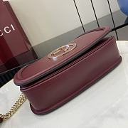 Gucci Blondie small top handle bag in red - 6