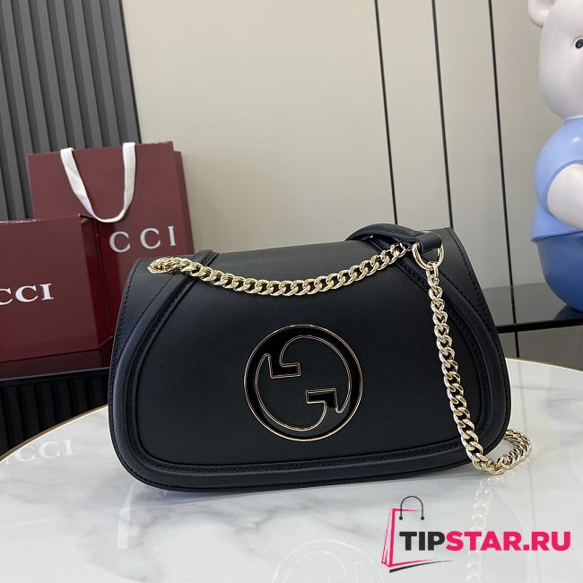 Gucci Blondie small top handle bag in black - 1