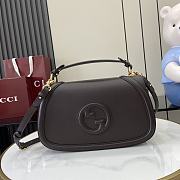 Gucci Blondie small top handle bag in burgundy - 1