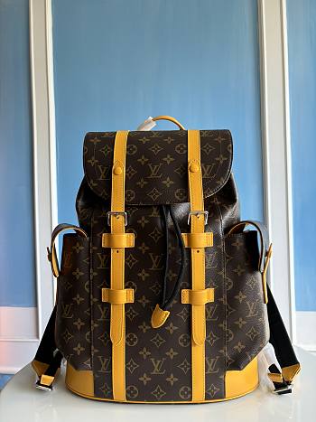 Louis Vuitton Christopher MM Backpack In Yellow