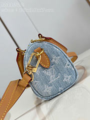 Louis Vuitton Nano Speedy Sky Blue Denim - 6