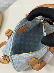 Louis Vuitton Nano Speedy Sky Blue Denim - 5