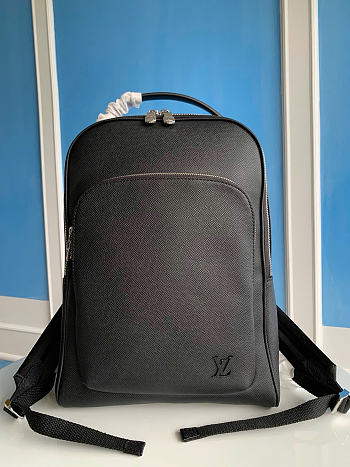 Louis Vuitton Avenue Backpack Taiga Cowhide Black M30977