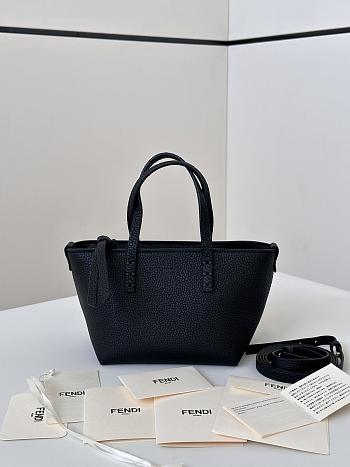 Fendi Mini Roll Bag In Black