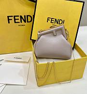 Fendi First Small Leather In Milk Tea Color - 1