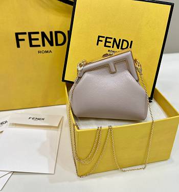 Fendi First Small Leather In Milk Tea Color