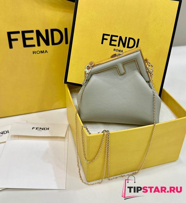 Fendi First Small Leather In Green - 1