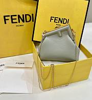 Fendi First Small Leather In Green - 1