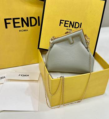 Fendi First Small Leather In Green