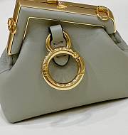 Fendi First Small Leather In Green - 4