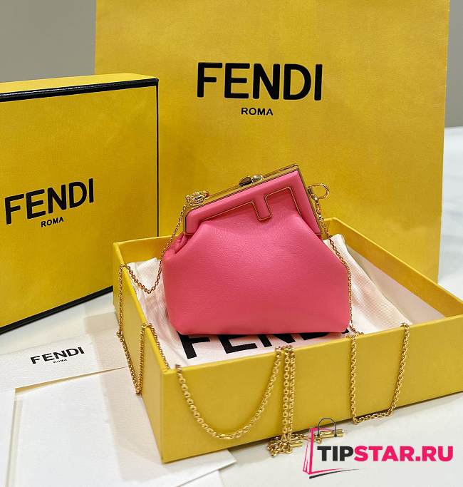 Fendi First Small Leather In Pink - 1