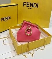 Fendi First Small Leather In Pink - 4