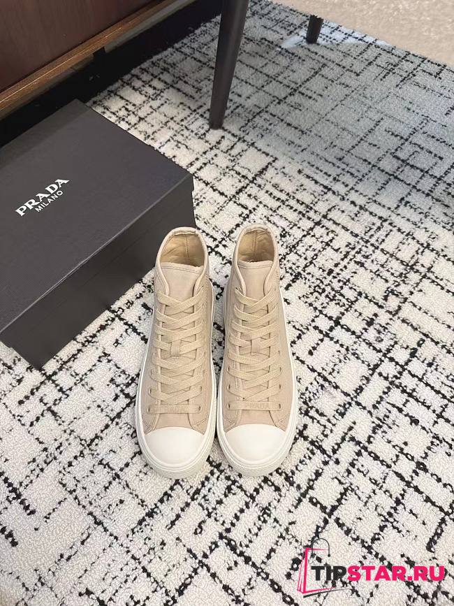 Prada Women Sneaker In Beige Color - 1