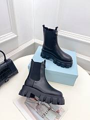 Prada Women Monolith Brushed Leather Boots In Black - 2