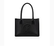 Christian Louboutin By My Side small Tote bag Grained calf leather black - 1