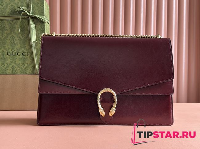 Gucci Dionysus large top handle bag burgundy - 1