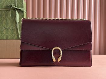 Gucci Dionysus large top handle bag burgundy