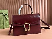 Gucci Dionysus medium top handle bag burgundy - 1