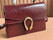 Gucci Dionysus medium top handle bag burgundy - 4