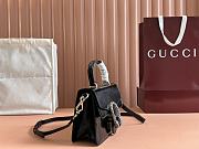 Gucci Dionysus small top handle bag Black patent leather - 6