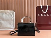 Gucci Dionysus small top handle bag Black patent leather - 3