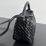 Bottega Veneta Mini Cobble Handbag In Black - 5