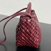 Bottega Veneta Mini Cobble Handbag In Burgundy - 6