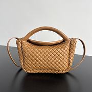 Bottega Veneta Mini Cobble Handbag In Brown - 1