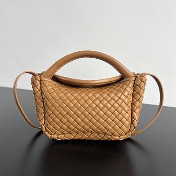 Bottega Veneta Mini Cobble Handbag In Brown