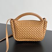 Bottega Veneta Mini Cobble Handbag In Brown - 5