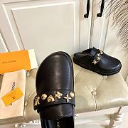 Louis Vuitton Cosy Flat Comfort Clog Lamb Skin Black - 4