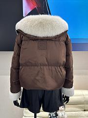 Max Mara Short Down Jacket In Brown - 3