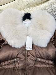 Max Mara Short Down Jacket In Brown - 2