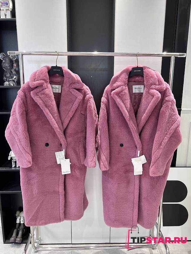 Max Mara Teddy Bear Icon coat pink - 1