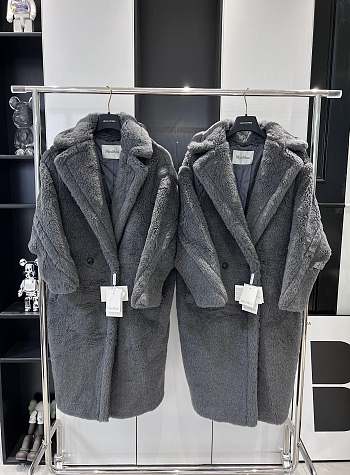 Max Mara Teddy Bear Icon coat gray