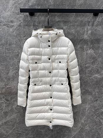 Moncler Long Jacket In White Color