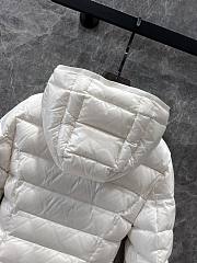 Moncler Long Jacket In White Color - 4