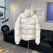 Moncler Corduroy Short Down Jacket White - 6