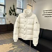 Moncler Corduroy Short Down Jacket White - 3