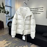 Moncler Corduroy Short Down Jacket White - 2