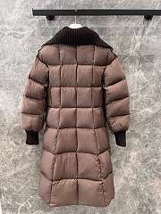 Moncler Brerelle Long Down Jacket Coffee - 6