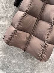 Moncler Brerelle Long Down Jacket Coffee - 2