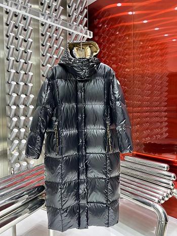 Moncler Brerelle Long Down Jacket Shiny Black