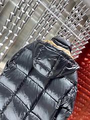 Moncler Brerelle Long Down Jacket Shiny Black - 4