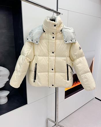 Moncler Puffer Jacket In Beige