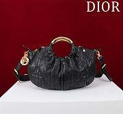 Dior Walk in Purse Black Macrocannage Calfskin - 1