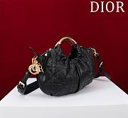 Dior Walk in Purse Black Macrocannage Calfskin - 5