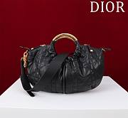 Dior Walk in Purse Black Macrocannage Calfskin - 3