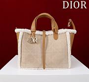 Dior Medium Toujours Bag Beige Macrocannage - 1